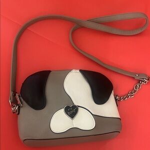 Betsey Johnson Tan and Black Crossbody Bag
